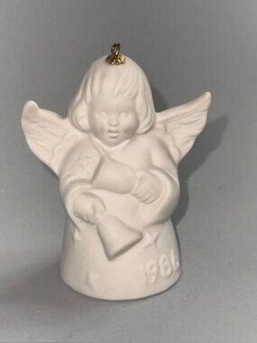 Vintage Goebel Hummel Angel Christmas Ornament Figurine 1986 Bells Christian